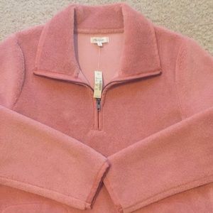 Madewell Pink Sherpa Pullover
